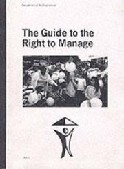 Cover of: Guide to the Right to Manage by Stationery Office (Great Britain)