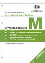 Cover of: The Building Regulations, 2000 by Dept.of Environment