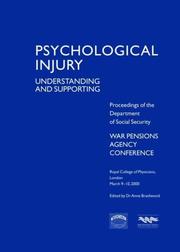 Cover of: Psychological Injury