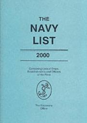 Cover of: Navy List (Annual (Royal Navy)