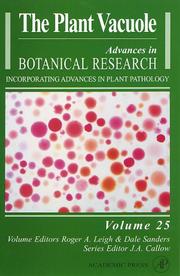 Cover of: Advances in Botanical Research