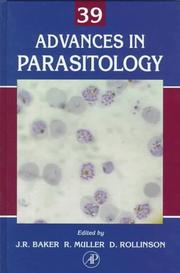 Cover of: Advances in Parasitology, Volume 39