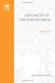 Cover of: Advances in Virus Research (Volume 55) (Advances in Virus Research) by 