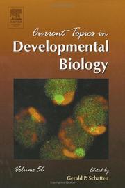 Cover of: Current Topics in Developmental Biology, Volume 56 (Current Topics in Developmental Biology)