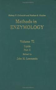 Cover of: Lipids, Part C, Volume 71: Volume 71: Lipids Part C (Methods in Enzymology)