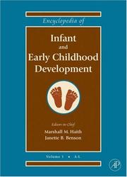 Cover of: Encyclopedia of Infant and Early Childhood Development, Three-Volume Set, Volume 1-3