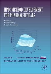 Cover of: HPLC Method Development for Pharmaceuticals, Volume 8 (Separation Science and Technology) (Separation Science and Technology)