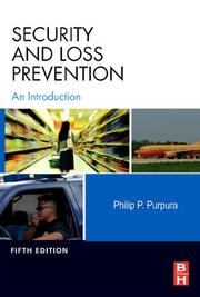 Cover of: Security and Loss Prevention by Philip Purpura