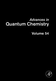Cover of: Advances in Quantum Chemistry, Volume 54: DV-Xá for Industrial-Academic Cooperation (Advances in Quantum Chemistry)