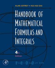 Cover of: Handbook of Mathematical Formulas and Integrals, Fourth Edition by Alan Jeffrey, Hui Hui Dai