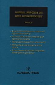 Annual Reports on NMR Spectroscopy (ANNUAL REPORTS ON NMR SPECTROS) by Graham A Webb