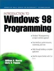 Cover of: Introduction to Windows '98 Programming by William H. Murray, Chris H. Pappas