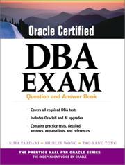 Cover of: Oracle Certified DBA Exam : Question and Answer Book