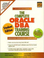 Cover of: The Complete Oracle DBA Training Course