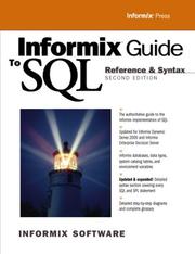 Cover of: Informix Guide to SQL by Informix Software, Informix Software