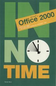 Cover of: Office 2000 in No Time (In No Time) by Gunter Born