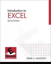 Cover of: Introduction to Excel (2nd Edition)