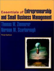 Cover of: Essentials of Entrepreneurship and Small Business Management (3rd Edition)