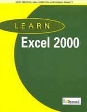 Cover of: Learn Excel 2000 and CD-ROM and Users Guide Package
