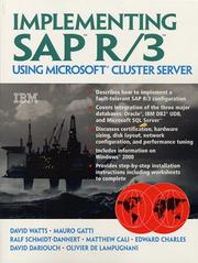Cover of: Implementing Sap R/3 Using Microsoft Cluster Server