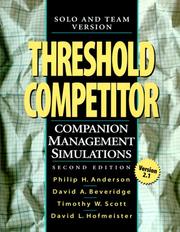 Cover of: Threshold Competitor: Team and Solo Versions (2nd Edition)