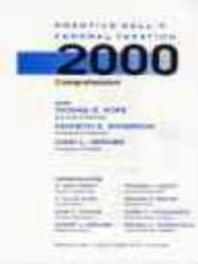 Cover of: Prentice Hall Federal Taxation 2000