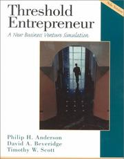 Cover of: Threshold Entrepreneur: A New Business Venture Simulation: Solo Version Book and Disk