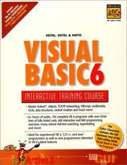 Cover of: Visual Basic 6 Interactive Training Course | Harvey M. Deitel