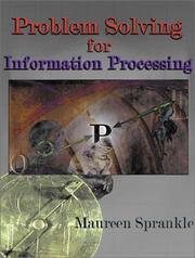 Cover of: Problem Solving for Information Processing
