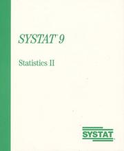 Cover of: Systat 9 Statistics II by Inc. Spss