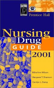 Cover of: Prentice Hall Nursing Drug Guide 2001 (Book with Diskette)