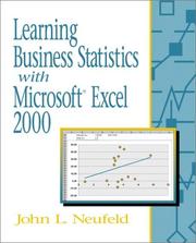 Cover of: Learning Business Statistics with Microsoft Excel 2000