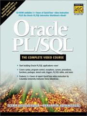 Cover of: Oracle PL/SQL: The Complete Video Course