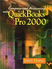 Cover of: Computerized Accounting and Quickbook 2000 with CD and Student Data by Janet Horne