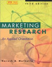 Cover of: Marketing Research and SPSS 10.0 (3rd Edition)