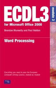 Cover of: ECDL 2000 (ECDL3 for Microsoft Office 95/97)