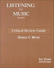 Cover of: Listening to Music | Zorn