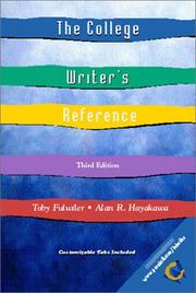 Cover of: The College Writer's Reference and Companion Website Access Card (3rd Edition)