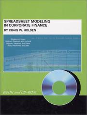 Cover of: Spreadsheet Modeling in Corporate Finance