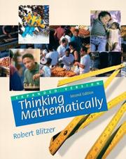 Cover of: Thinking Mathematically (Expanded 2nd Edition) by Robert Blitzer
