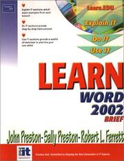 Cover of: Learn Word 2002 Brief