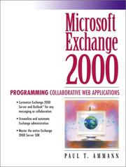 Cover of: Microsoft Exchange 2000: Programming Collaborative Web Applications