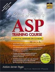 Cover of: Elijah Lovejoy's ASP Training Course (Complete Video Course)