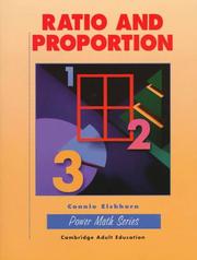 Cover of: Ratio and Proportion by Connie Eichhorn