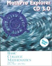 Cover of: Mathpro Explorer Cd 3.0: Basic College Mathematics