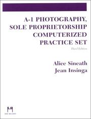 Cover of: A-1 Photography Practice Set for Accounting by Horngen & Harrison