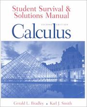 Cover of: Student Survival and Solutions Manual: Calculus