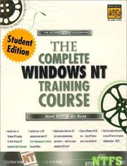 Cover of: Complete Windows NT Training Course