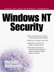 Cover of: Windows NT Security