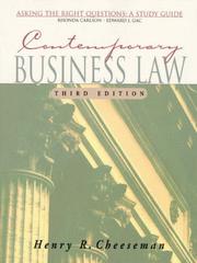 Cover of: Contemporary Business Law: Asking the Right Questions